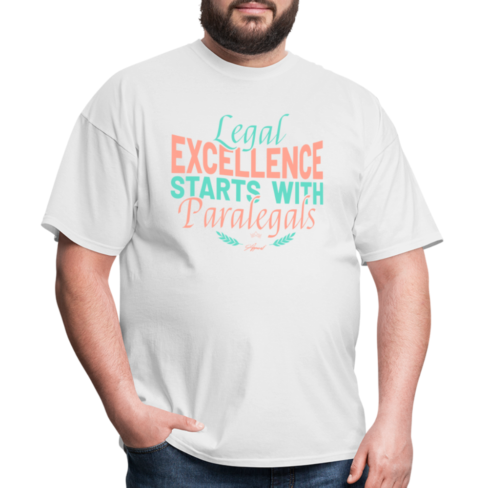 "Legal Excellence" Unisex Classic T-Shirt - white