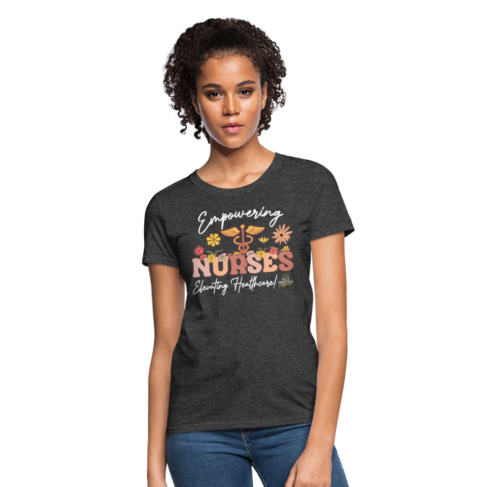 "Elevating Healthcare" Women's T-Shirt - heather black