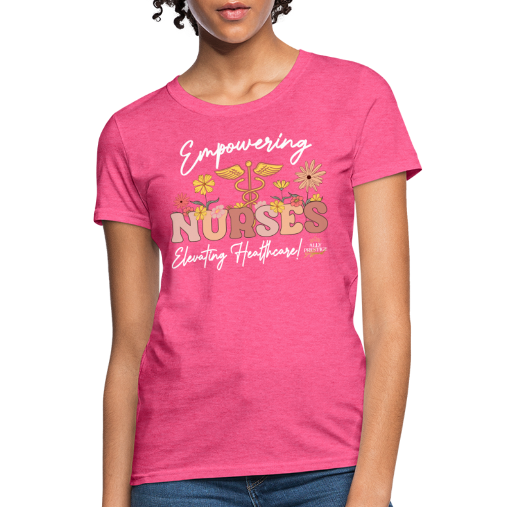 "Elevating Healthcare" Women's T-Shirt - heather pink